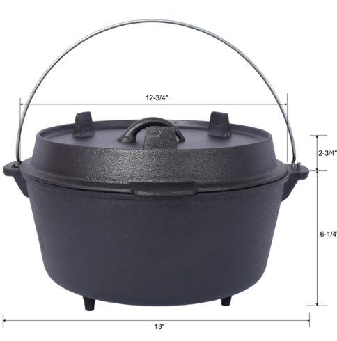 Campfire Cast Iron Dutch Oven