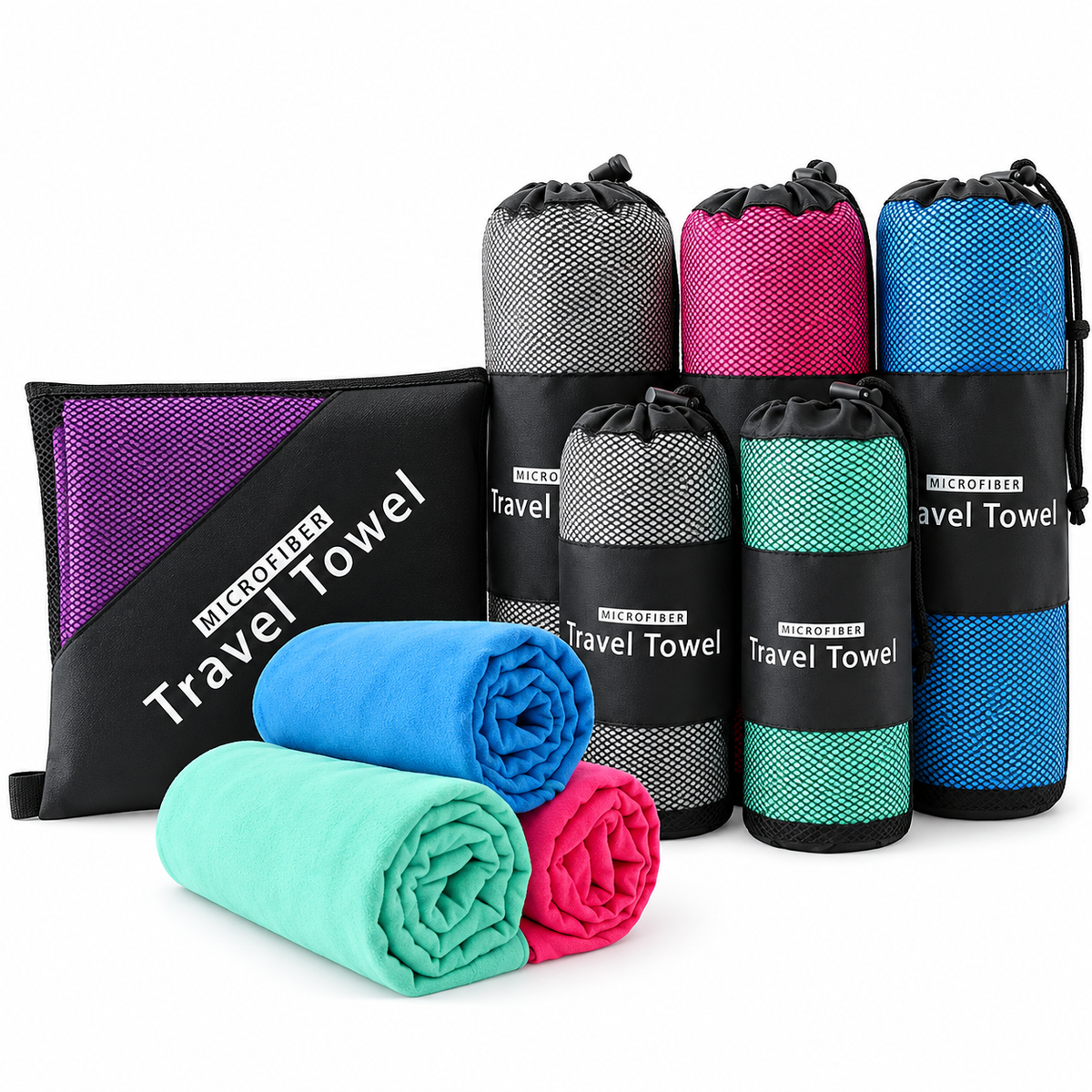 Quick-Dry Microfiber Travel Towel