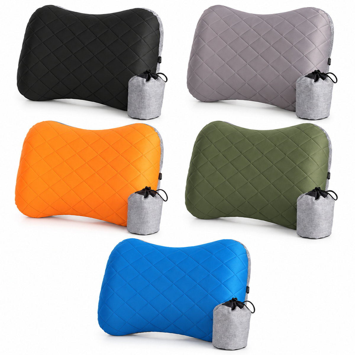 Quilted Inflatable Travel Pillow
