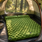 Ultralight Double Camping Sleeping Pad with Built-in Foot Pump & Pillow