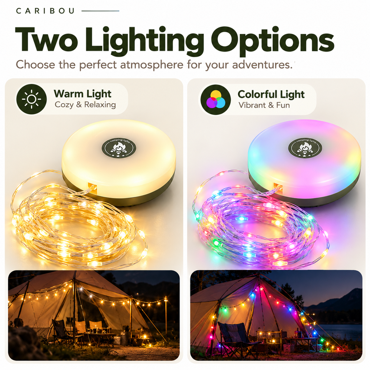 Glow Lantern with String Lights
