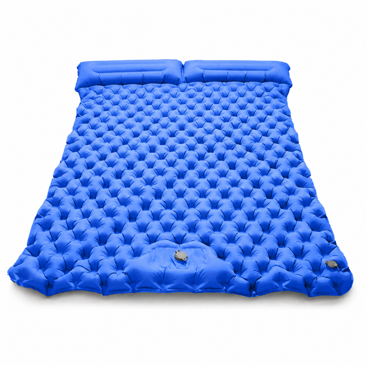Ultralight Double Camping Sleeping Pad with Built-in Foot Pump & Pillow