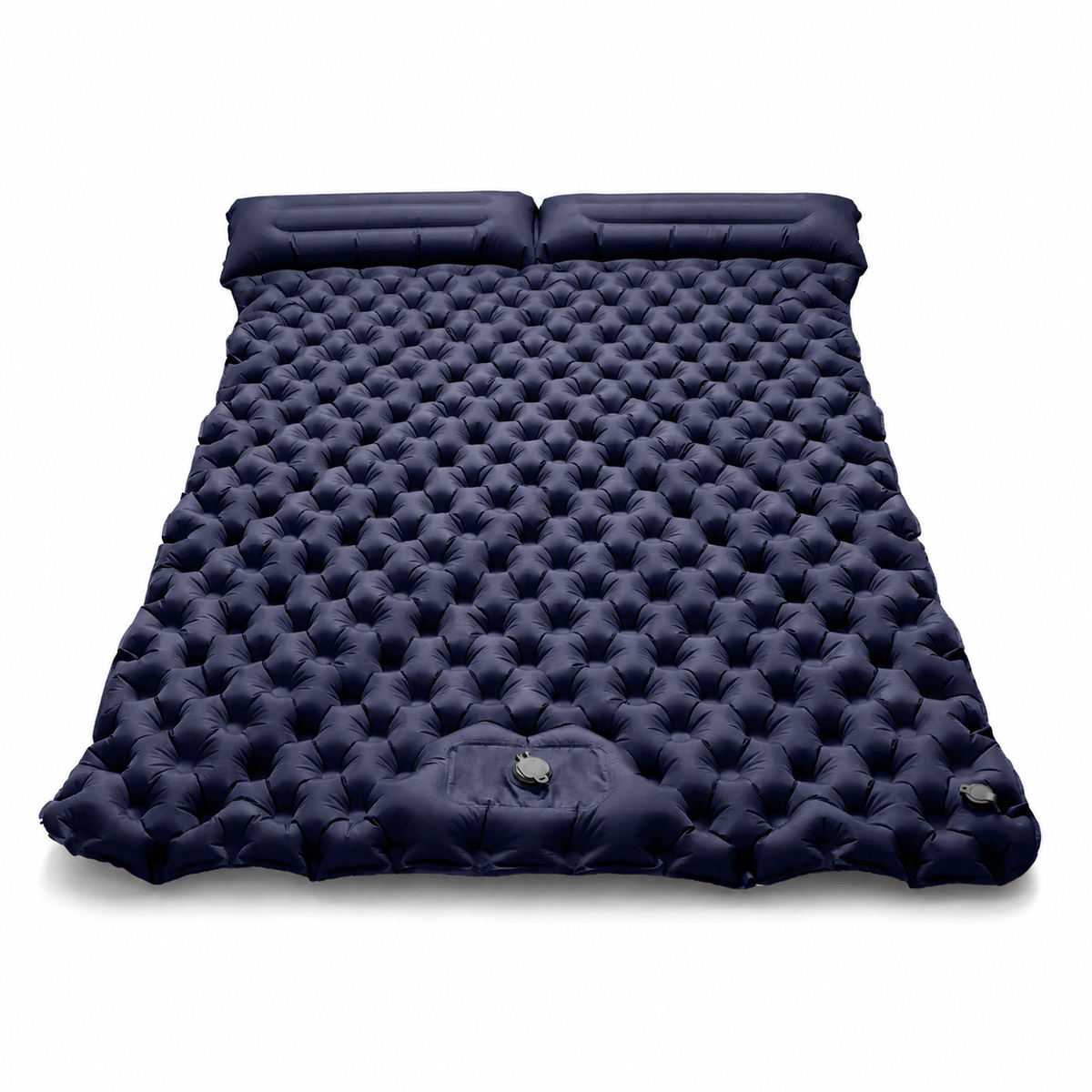 Ultralight Double Camping Sleeping Pad with Built-in Foot Pump & Pillow