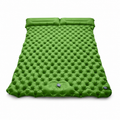 Ultralight Double Camping Sleeping Pad with Built-in Foot Pump & Pillow