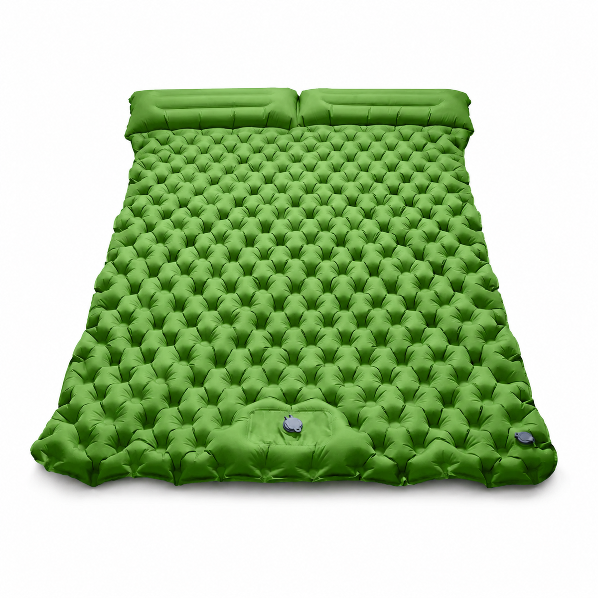 Ultralight Double Camping Sleeping Pad with Built-in Foot Pump & Pillow
