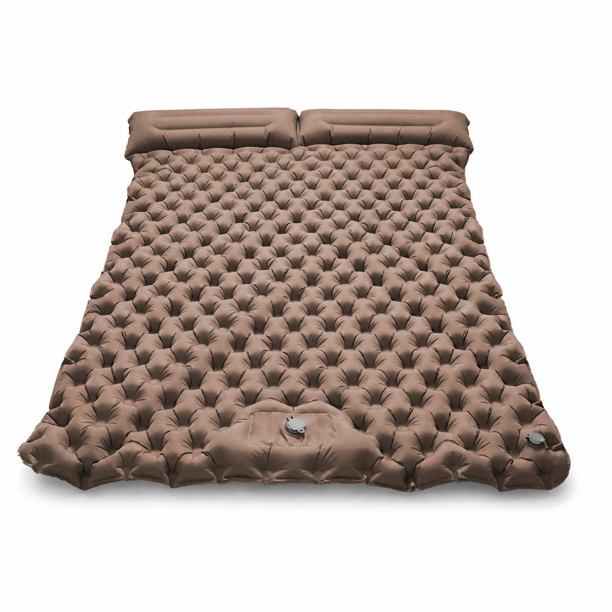 Ultralight Double Camping Sleeping Pad with Built-in Foot Pump & Pillow