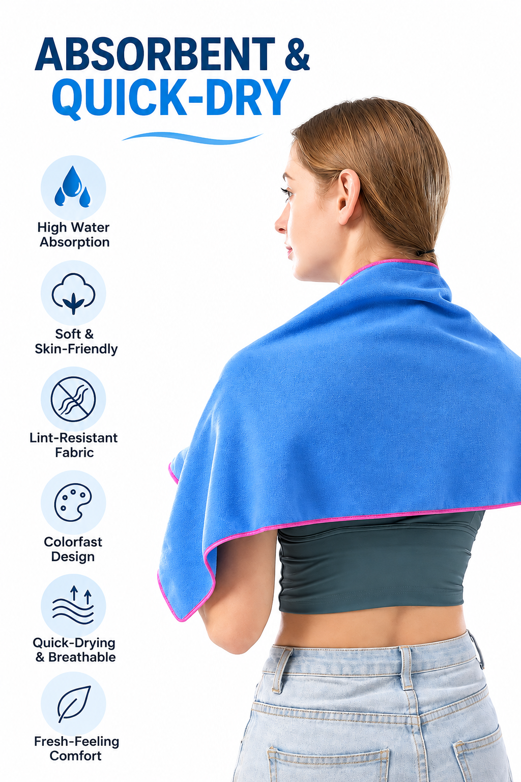 Quick-Dry Microfiber Travel Towel