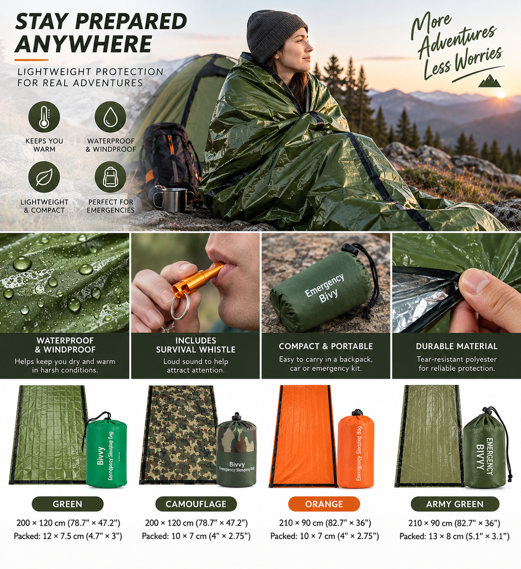 Emergency Bivy Survival Sleeping Bag